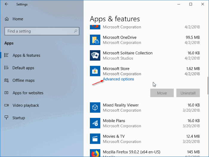 ▷ كيفية إعادة تثبيت المتجر والتطبيقات الأخرى المسبقة في Windows 10
